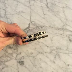 Kate Spade Black Stud & Bow Bangles